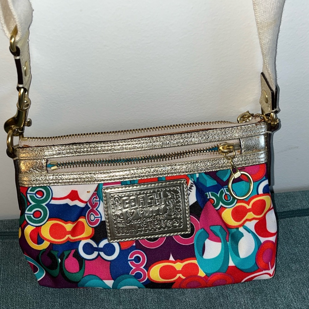 Coach Crossbody Purse Multicolor